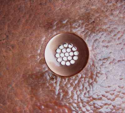 Natural Hammered Round Bathroom Copper Vessel