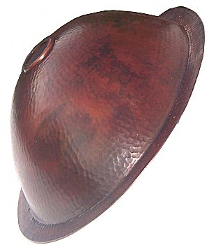 Undermount Hammered Oval Bathroom Copper Sink