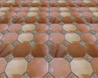 Octagon Clay Saltillo Tile