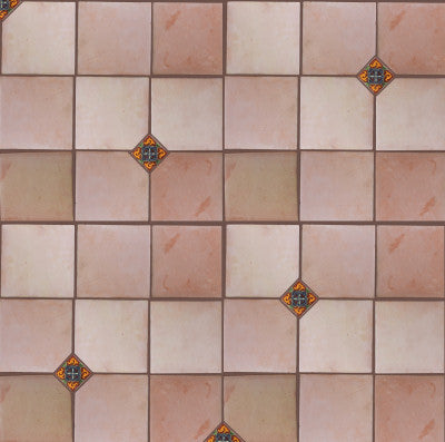 Square 12 Clay Saltillo Tile