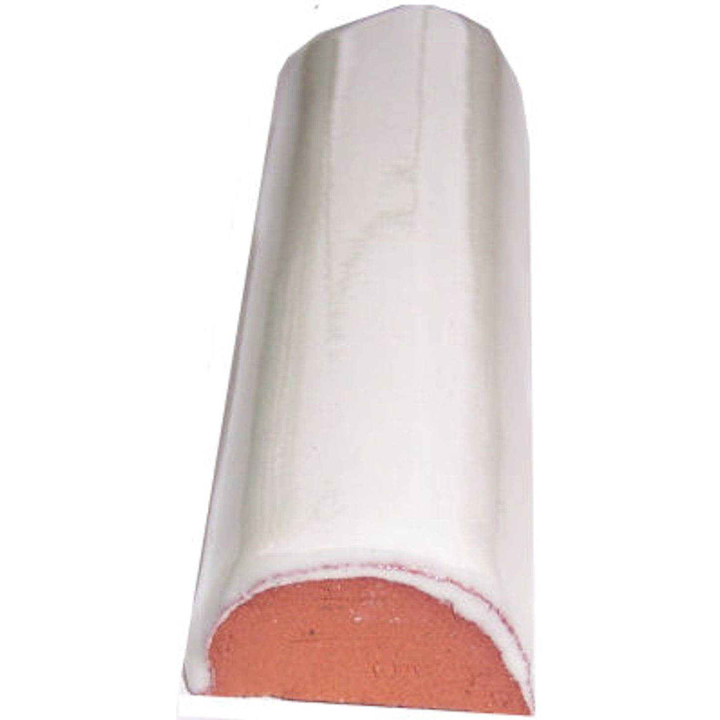 TalaMex Mexican White Talavera Clay Pencil 4 in.