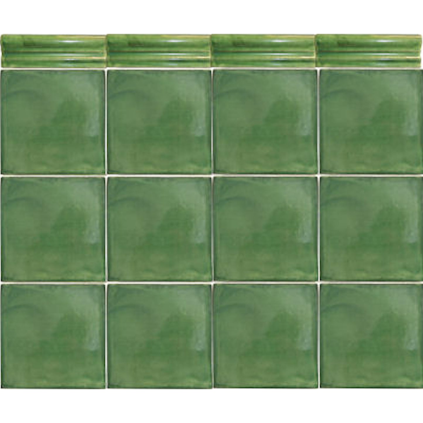 TalaMex Green Chair Rail Molding 4 in.