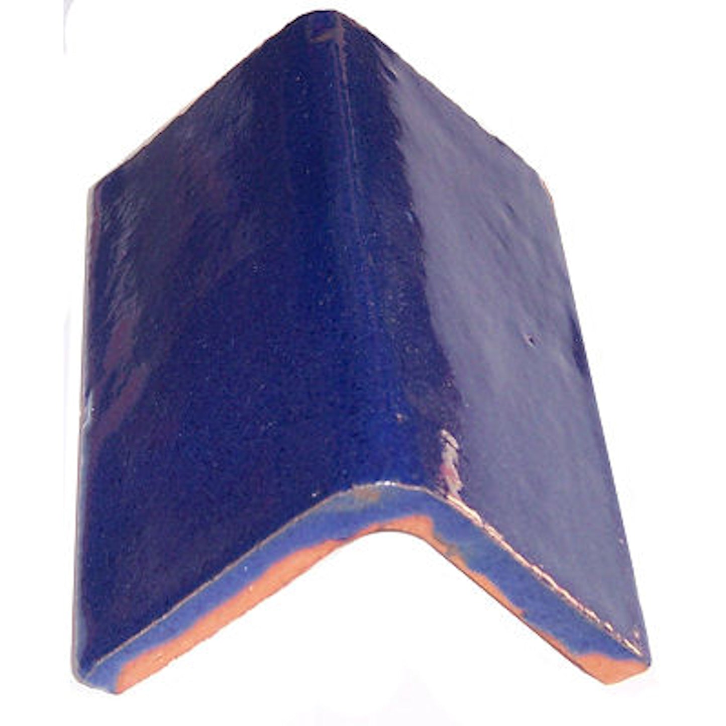 TalaMex Cobalt Blue Talavera Clay V-Cap 4 in.