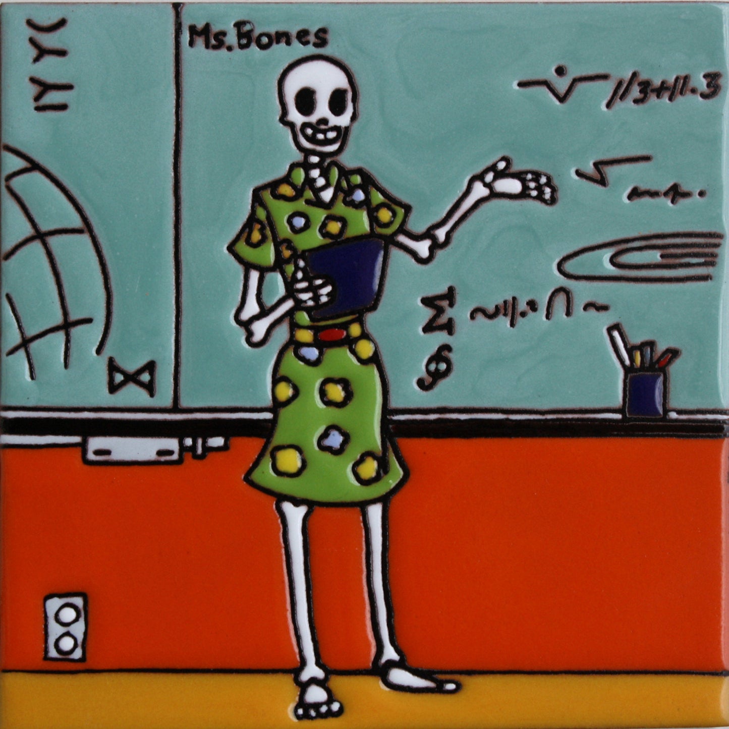 talamex_the_math_teacher._day-of-the-dead_clay_tile