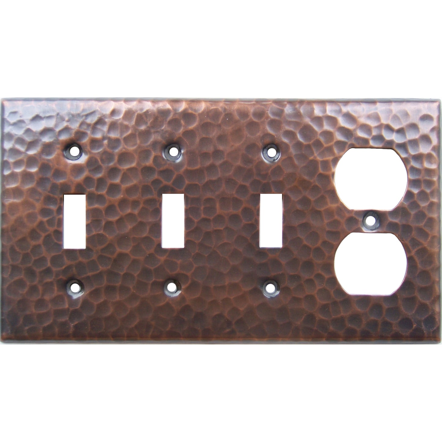 triple_switch_outlet_hammered_copper_plate