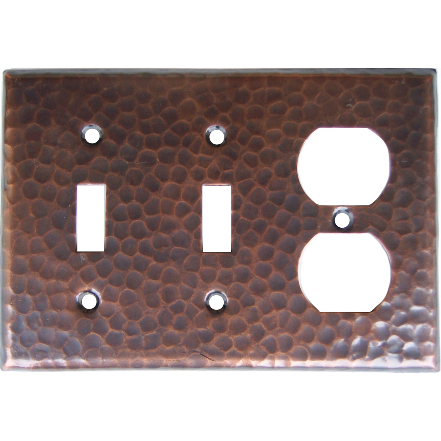 double_switch-outlet_hammered_copper_switch_plate