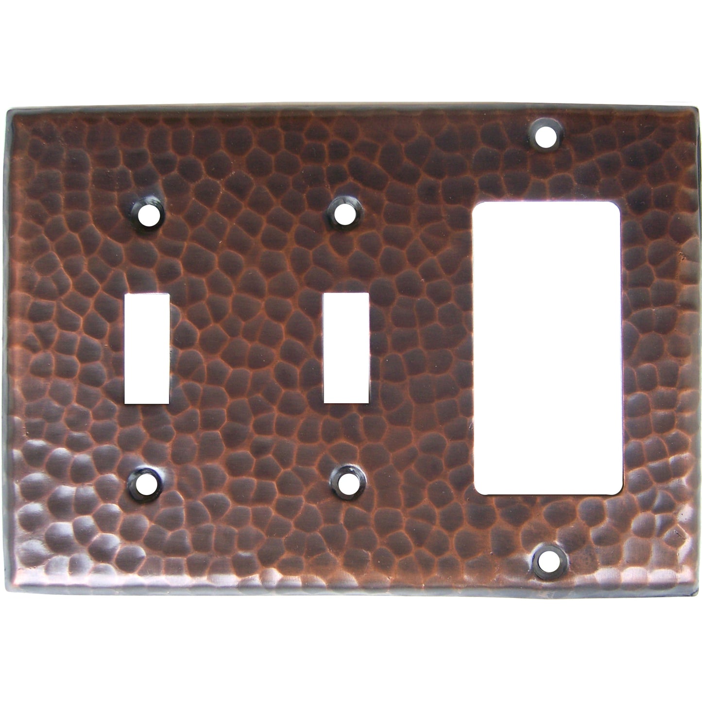 double_switch-single_decora_hammered_copper_switch_plate