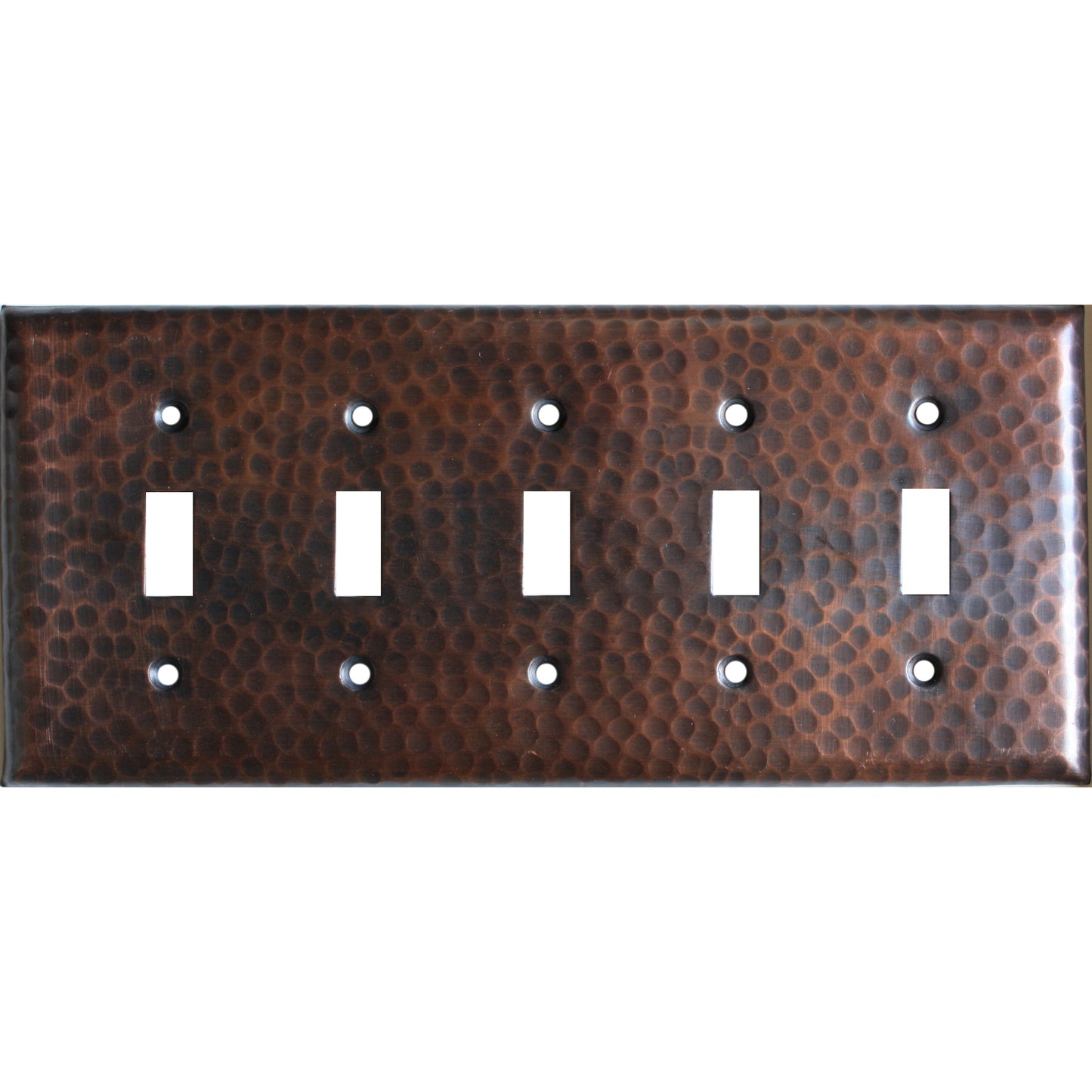 quintuple_switch_hammered_copper_switch_plate