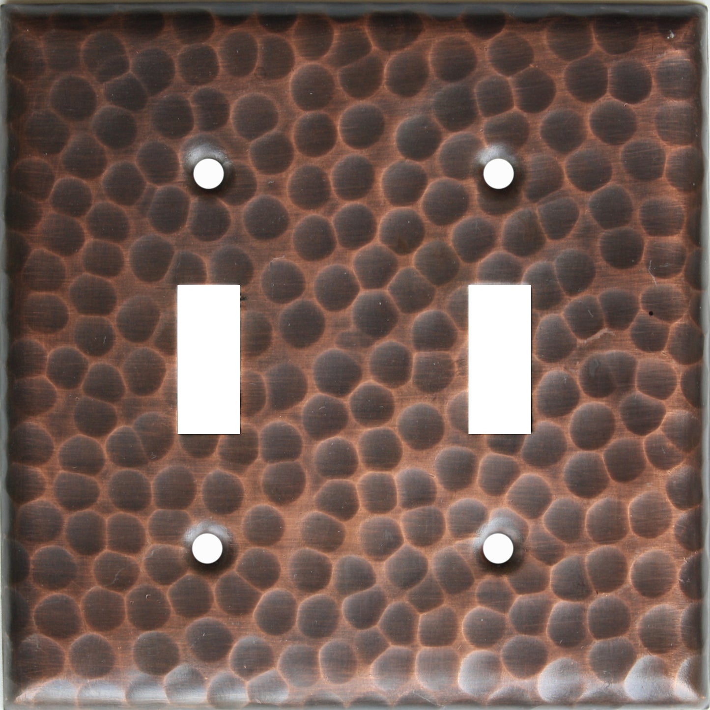 double_toggle_hammered_copper_switch_plate