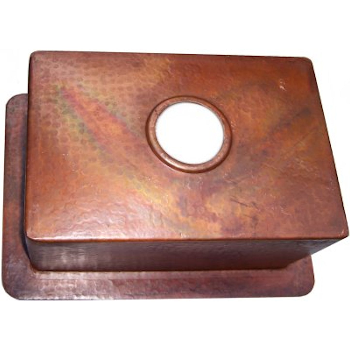 Terra Hammered Flat Copper Kitchen Sink