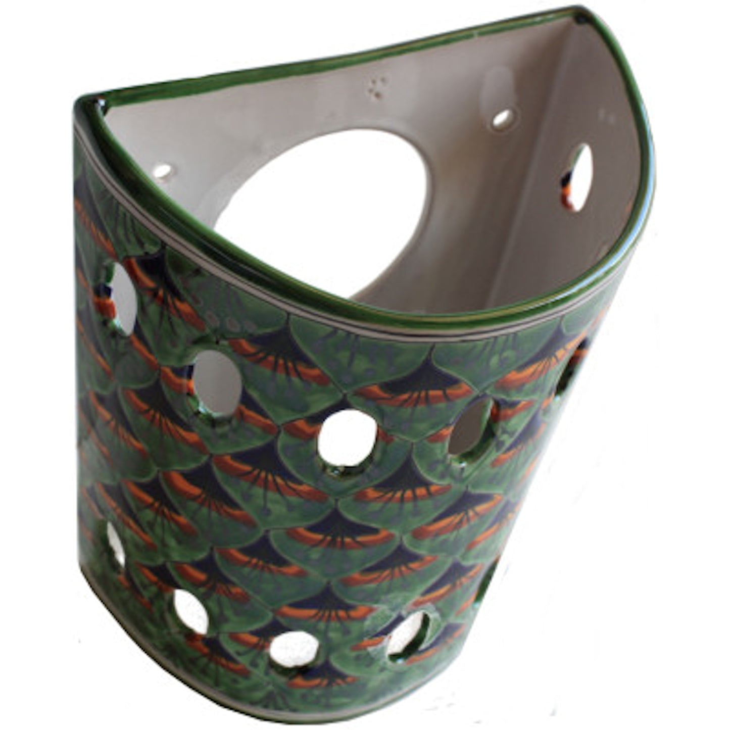 TalaMex Peacock Talavera Ceramic Sconce