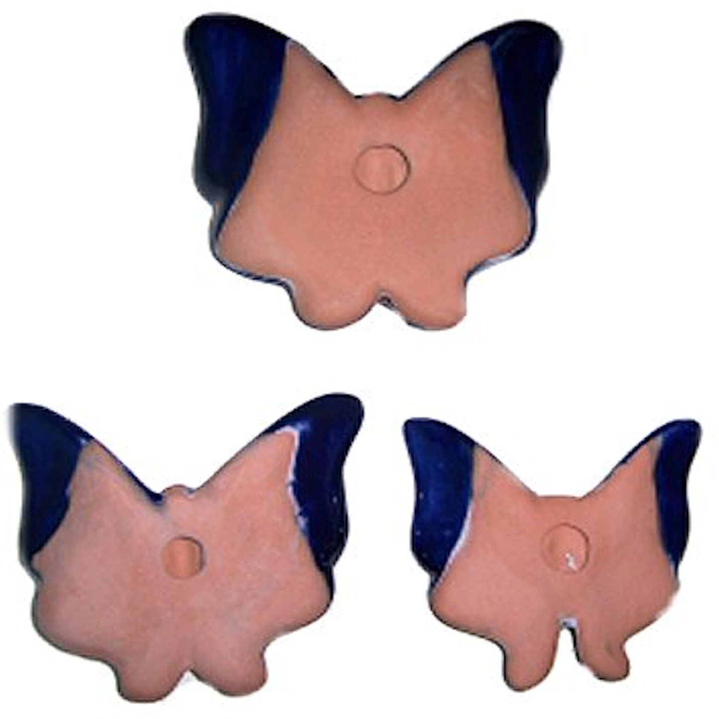 TalaMex Multicolor Talavera Ceramic Butterfly Set (3)