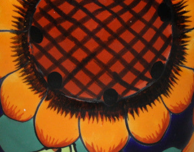 TalaMex Sunflowers Mermaid Talavera Flower Vase