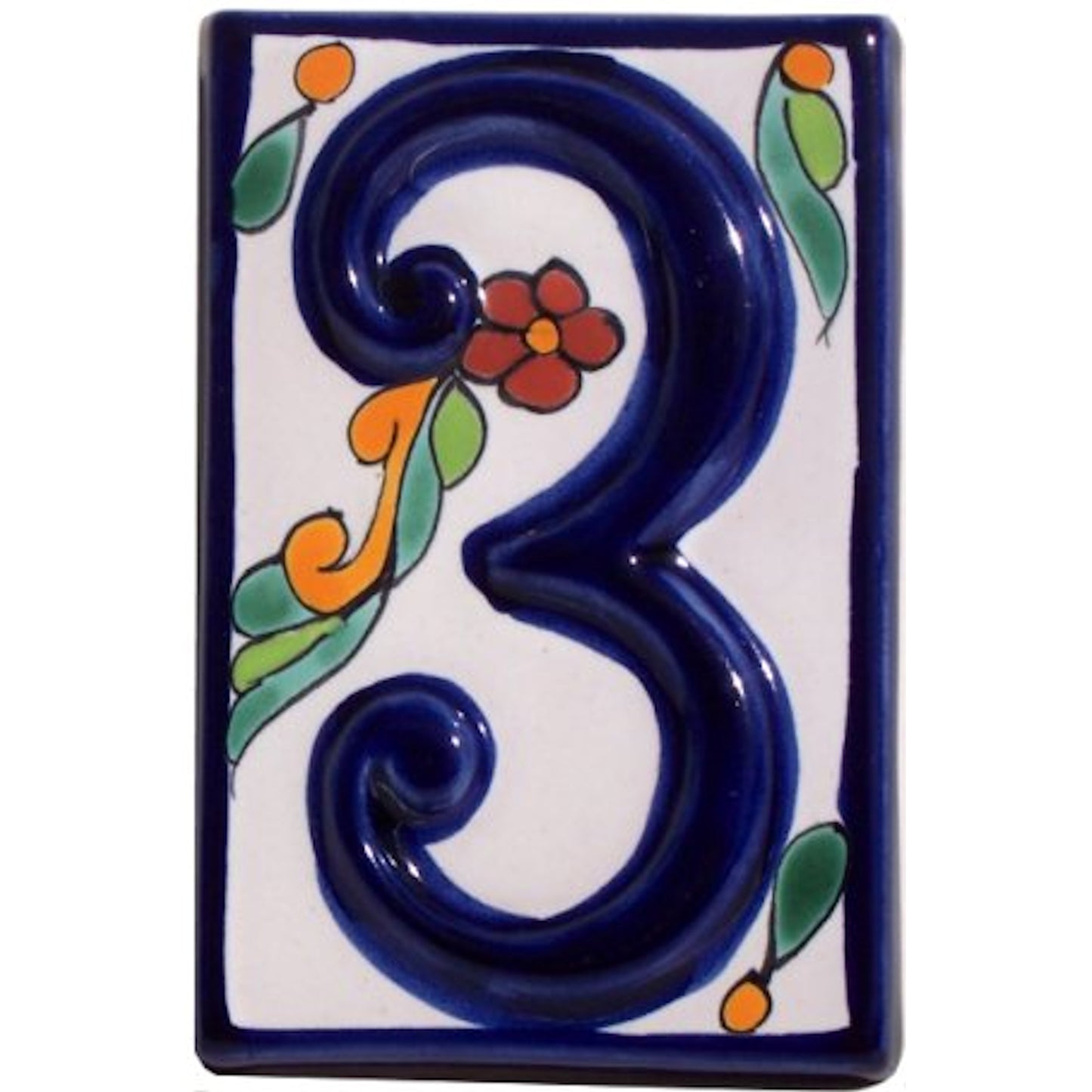 talamex_colonial_talavera_ceramic_house_number_three