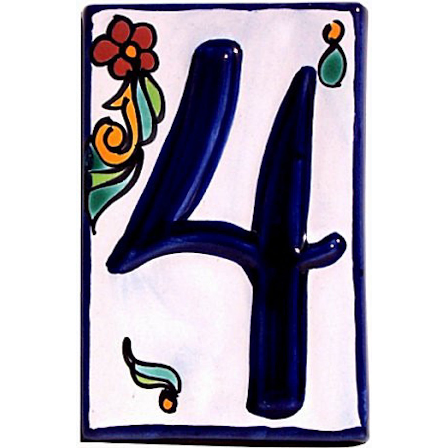 talamex_colonial_talavera_ceramic_house_number_four