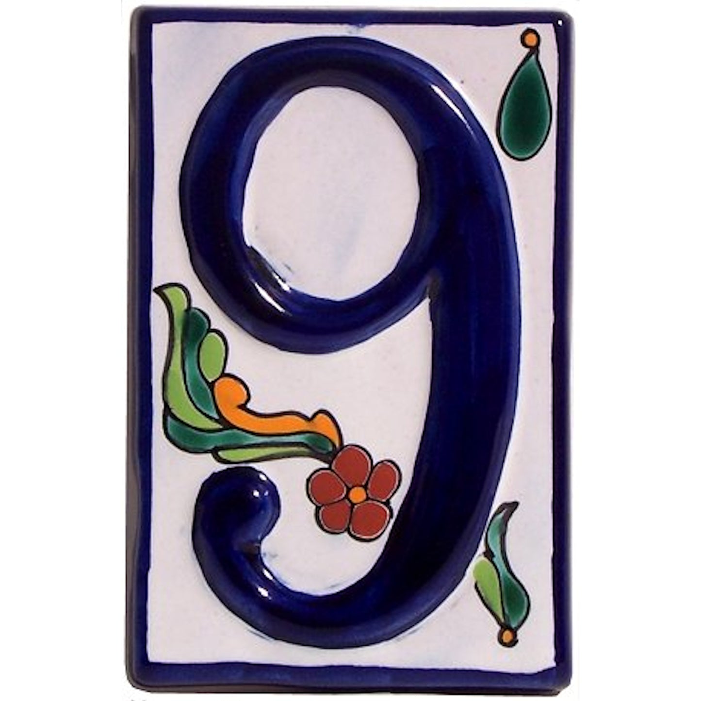 talamex_colonial_talavera_ceramic_house_number_nine
