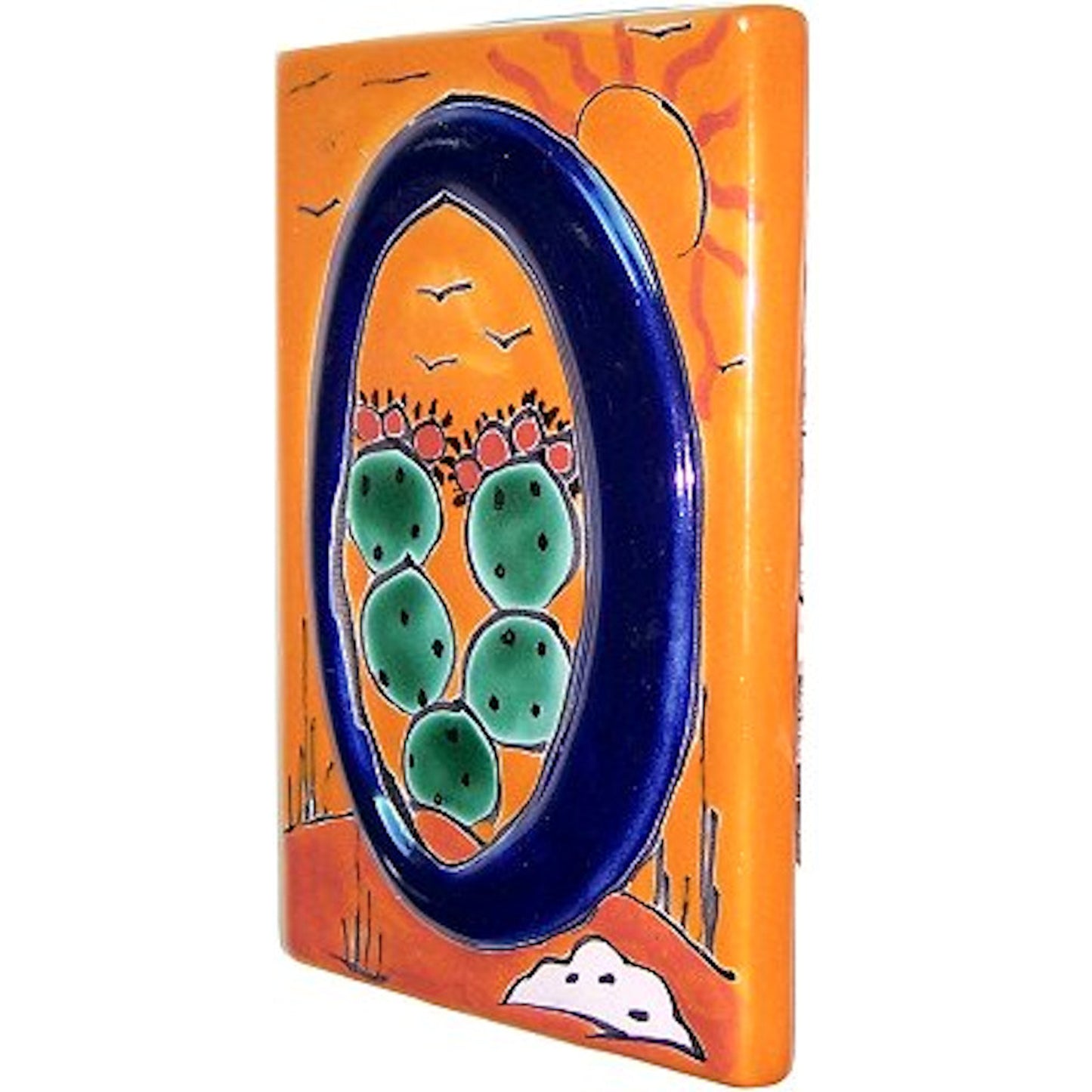 TalaMex Desert Talavera Ceramic House Number Zero