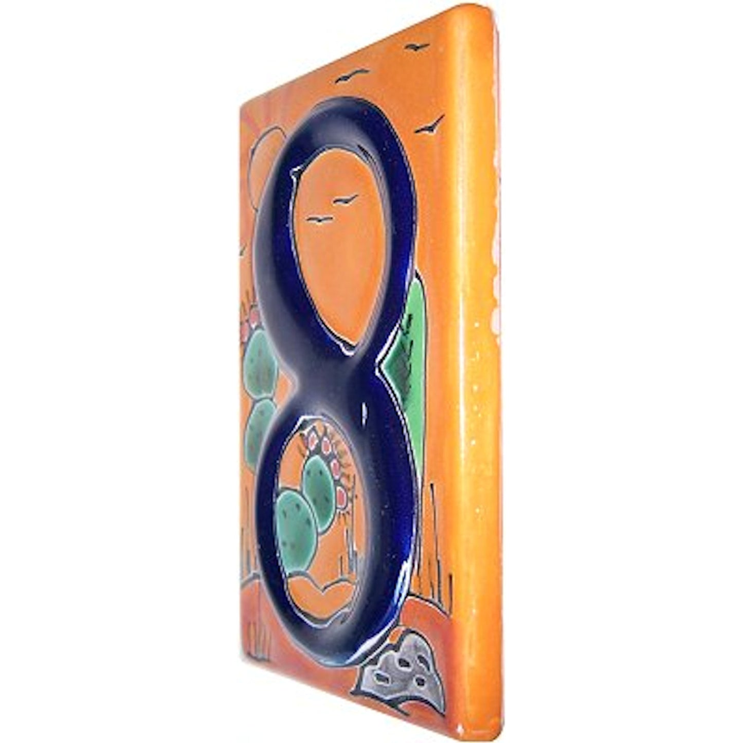 TalaMex Desert Talavera Ceramic House Number Eight