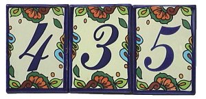TalaMex Mexican Talavera Hacienda Tile House Number Eight