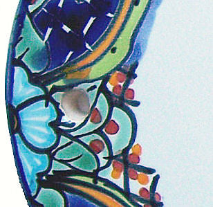 TalaMex Talavera Ceramic House Plaque. Bienvenidos mi casa es su casa