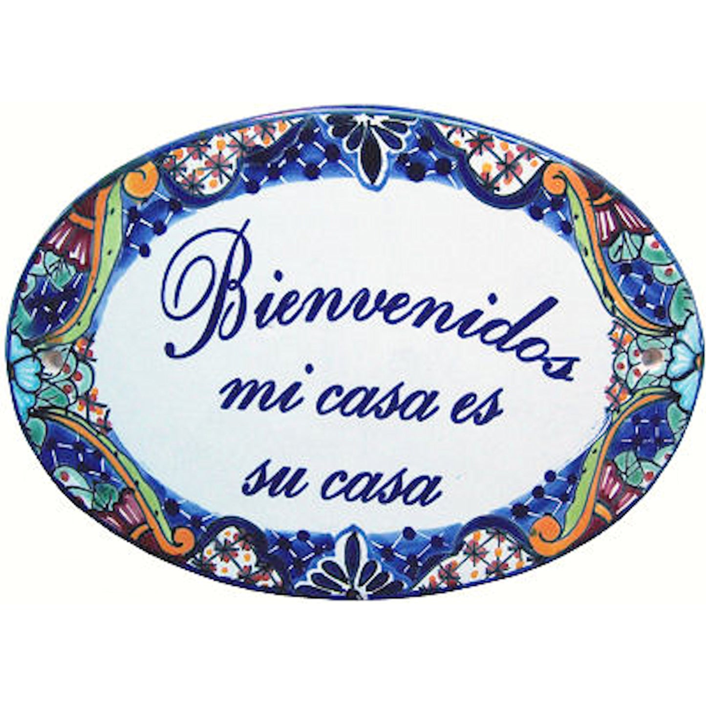 talamex_talavera_ceramic_house_plaque._bienvenidos_mi_casa_es_su_casa