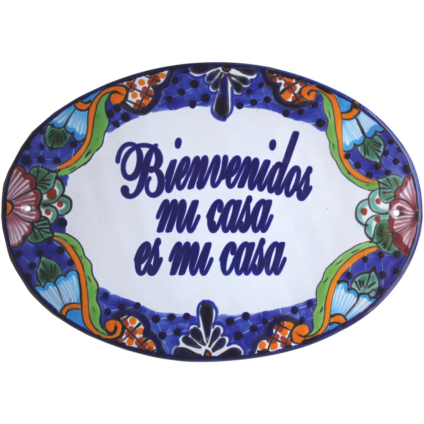 talamex_talavera_ceramic_house_plaque._bienvenidos_mi_casa_es_mi_casa