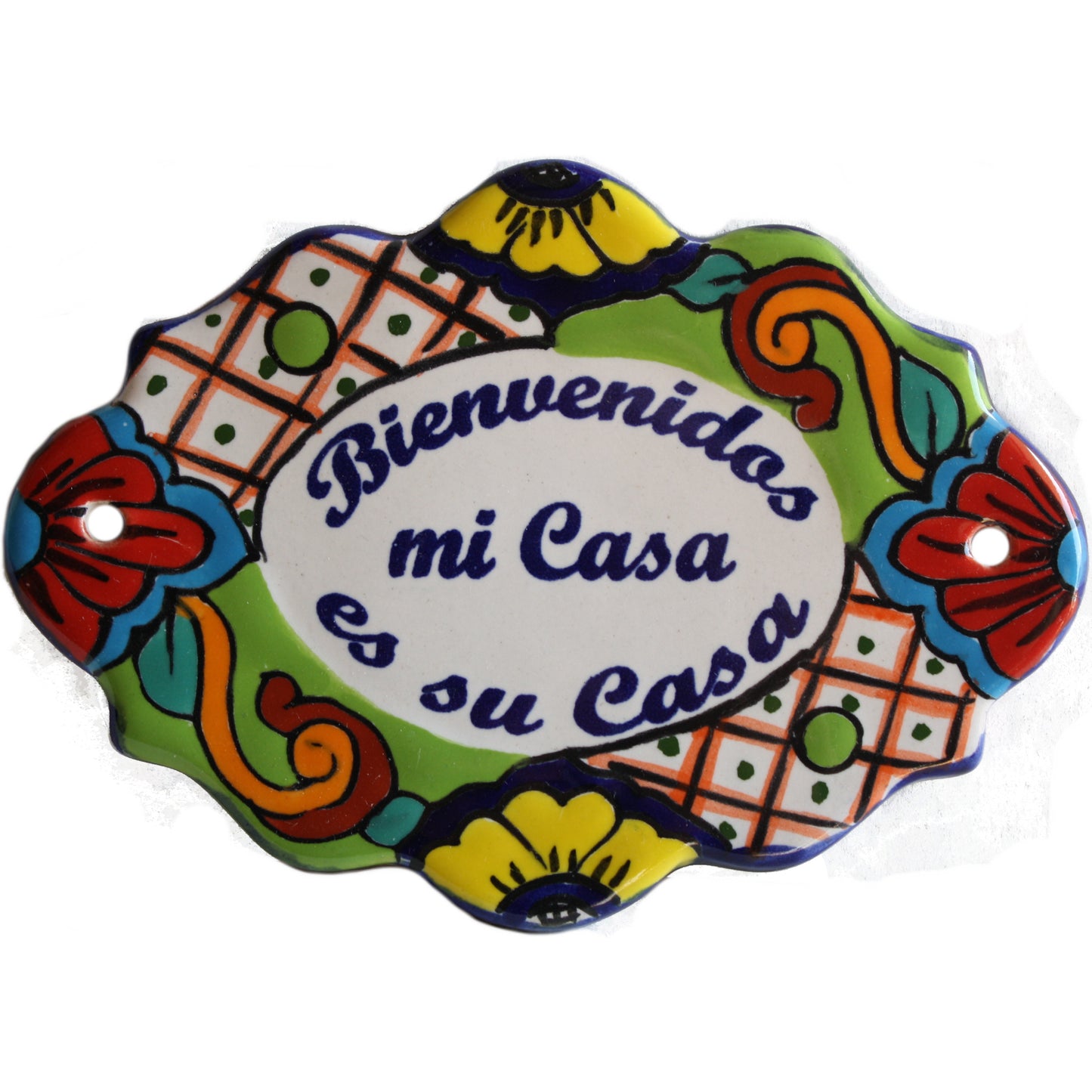 talamex_mini_talavera_ceramic_plaque._bienvenidos_mi_casa_es_su_casa