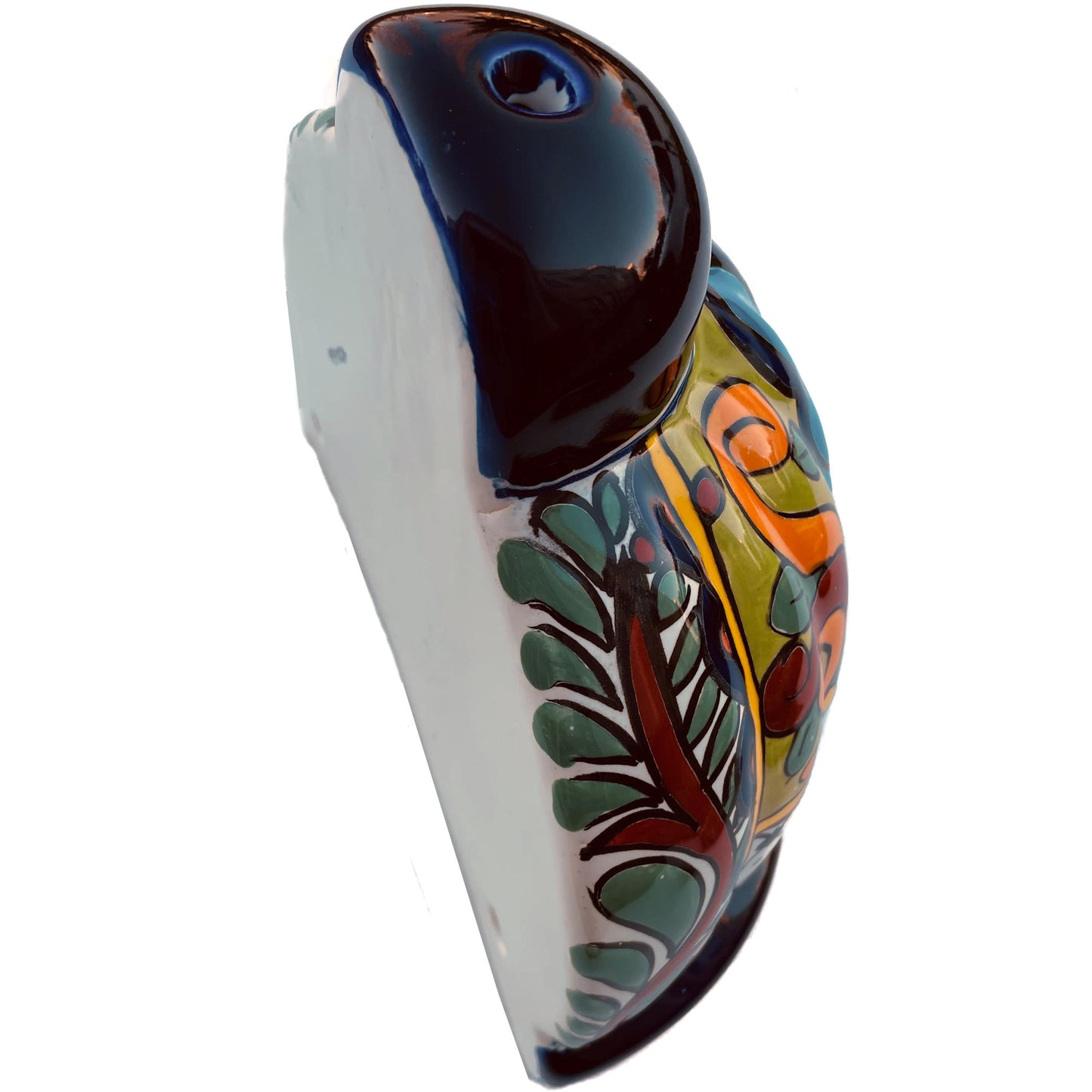 TalaMex Hand-Painted Mexican Rainbow Talavera Ceramic Planter