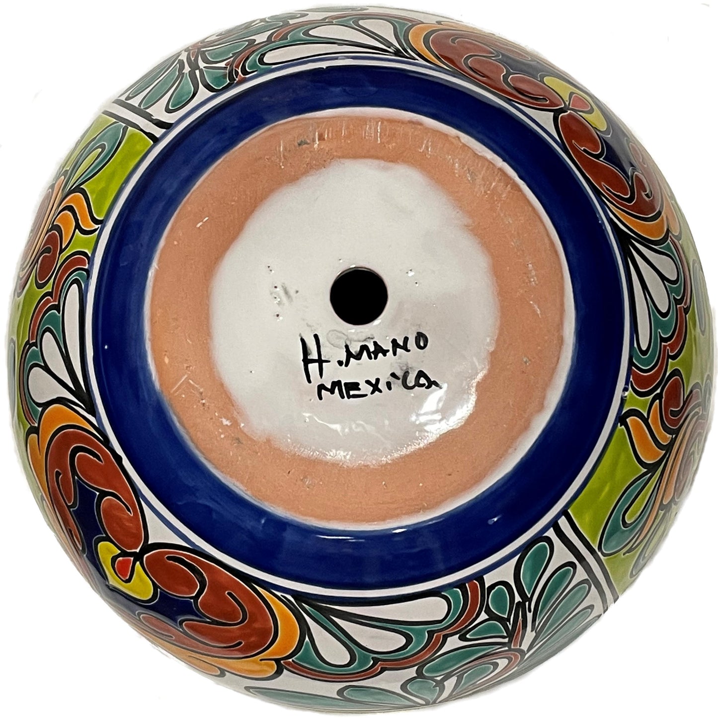 TalaMex Small-Sized Rainbow Mexican Colors Talavera Ceramic Garden Pot