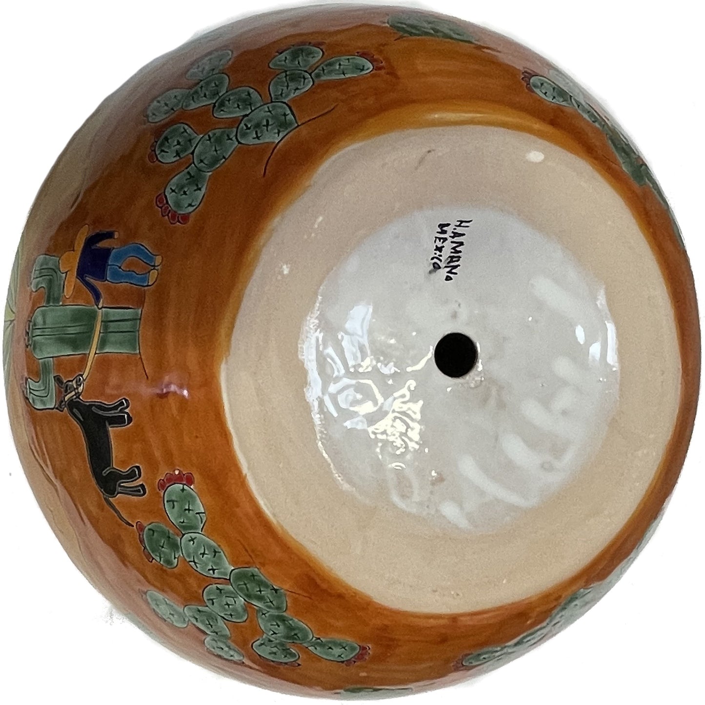 TalaMex Large-Sized Desert Mexican Colors Talavera Ceramic Garden Pot