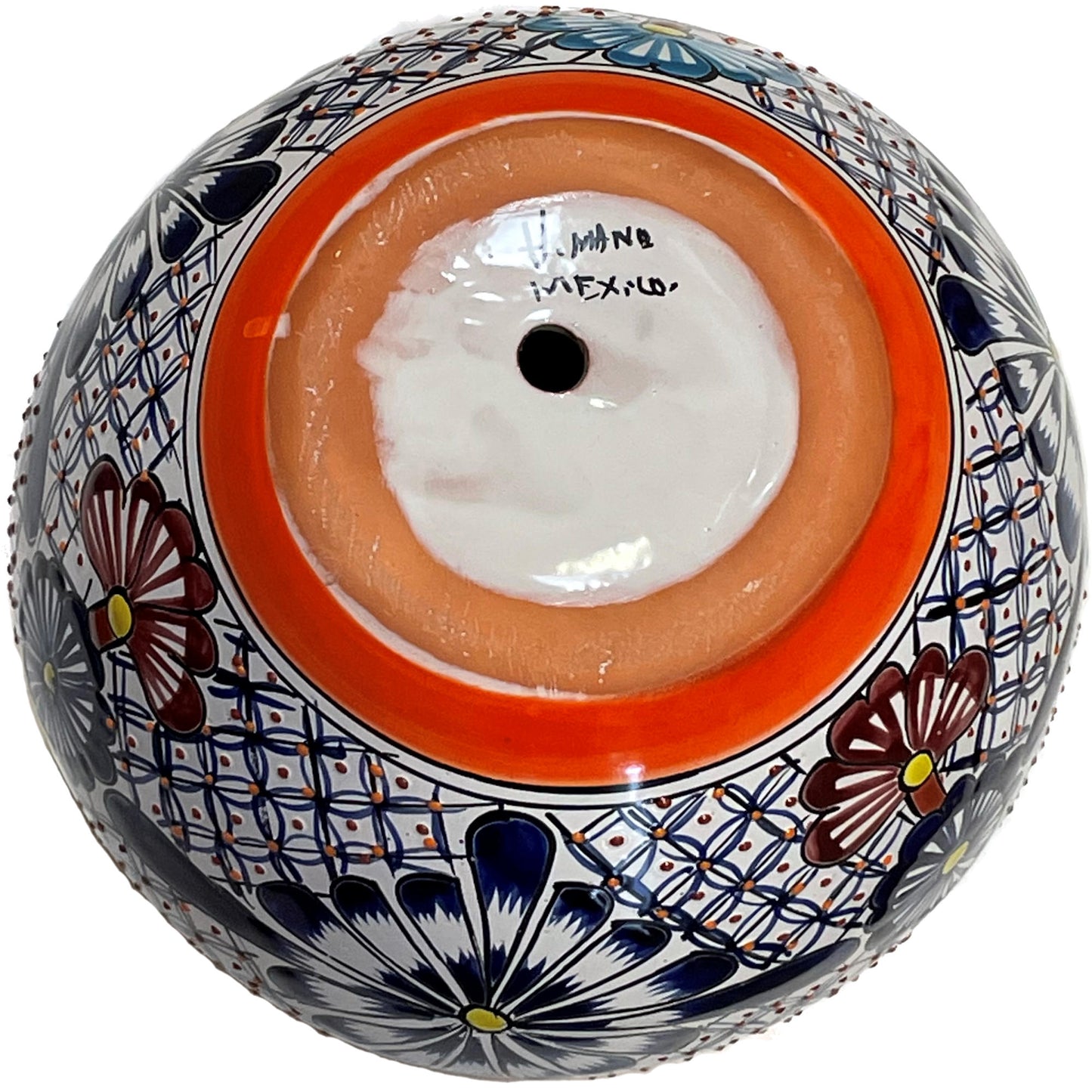 TalaMex Small-Sized Cherato Mexican Colors Talavera Ceramic Garden Pot