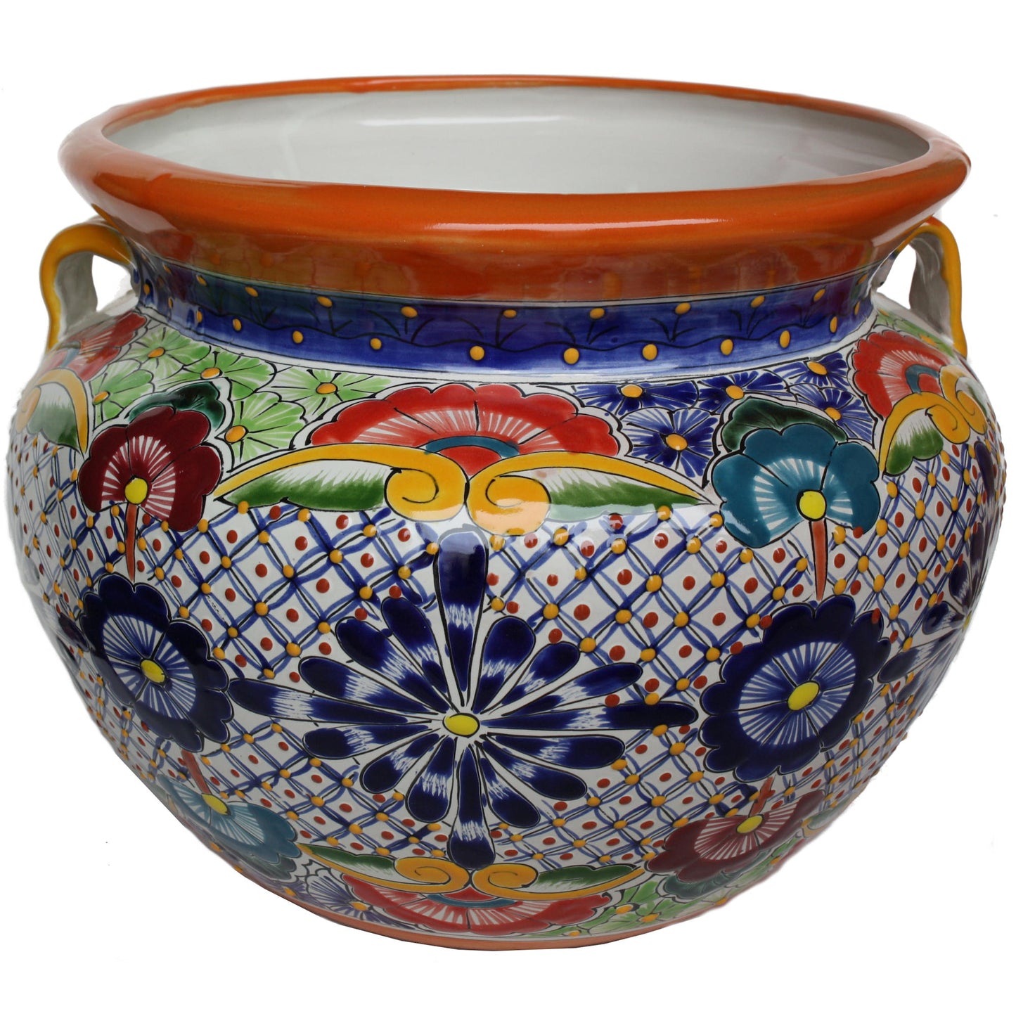 talamex_small-sized_cherato_mexican_colors_talavera_ceramic_garden_pot
