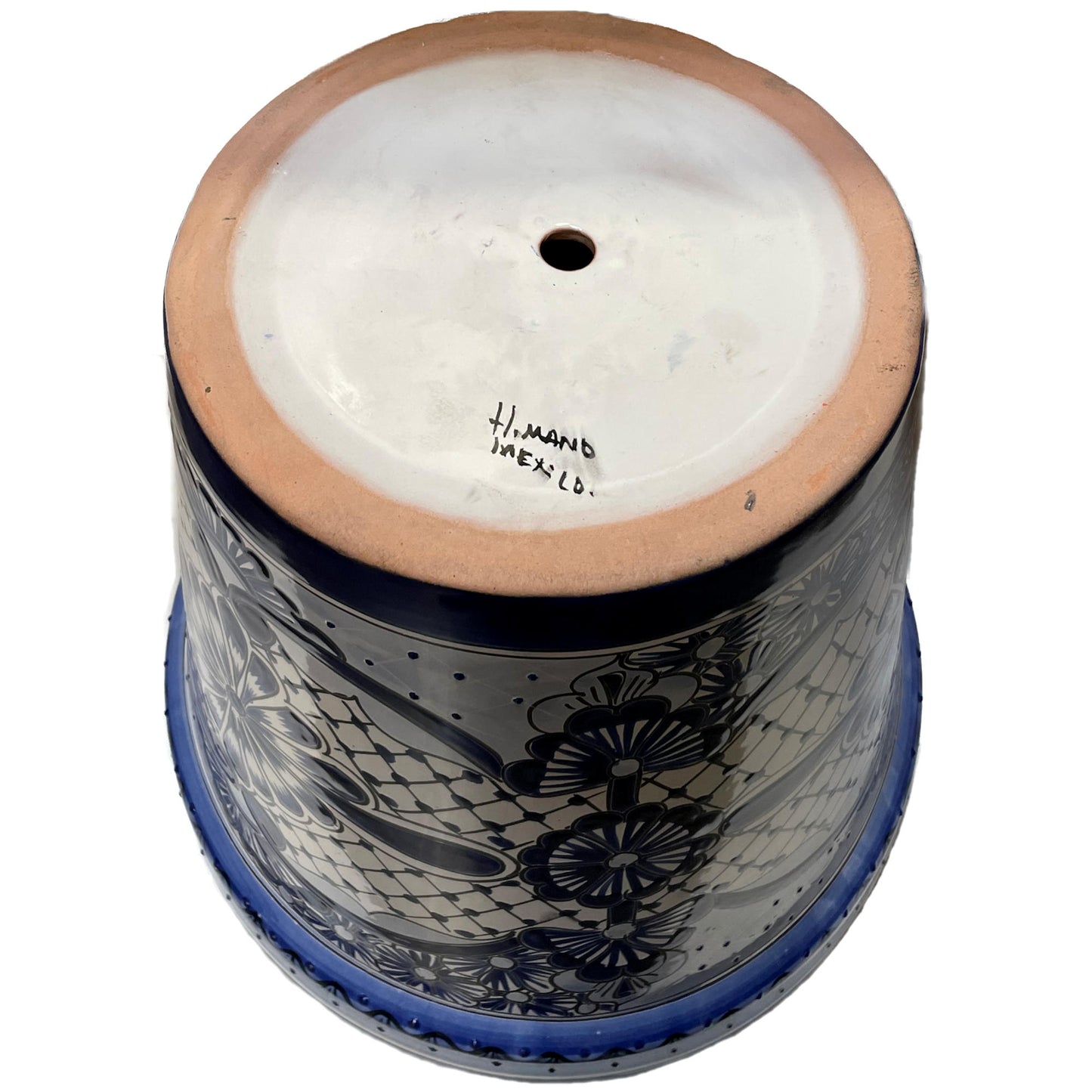 TalaMex Large-Sized Cocucho Mexican Colors Talavera Ceramic Garden Pot