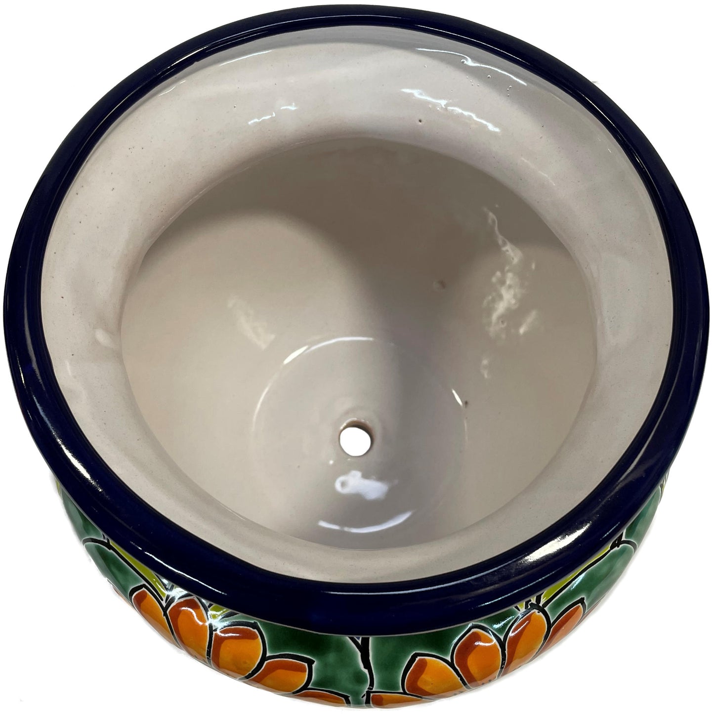 TalaMex Small-Sized Sunflower Mexican Colors Talavera Ceramic Garden Pot