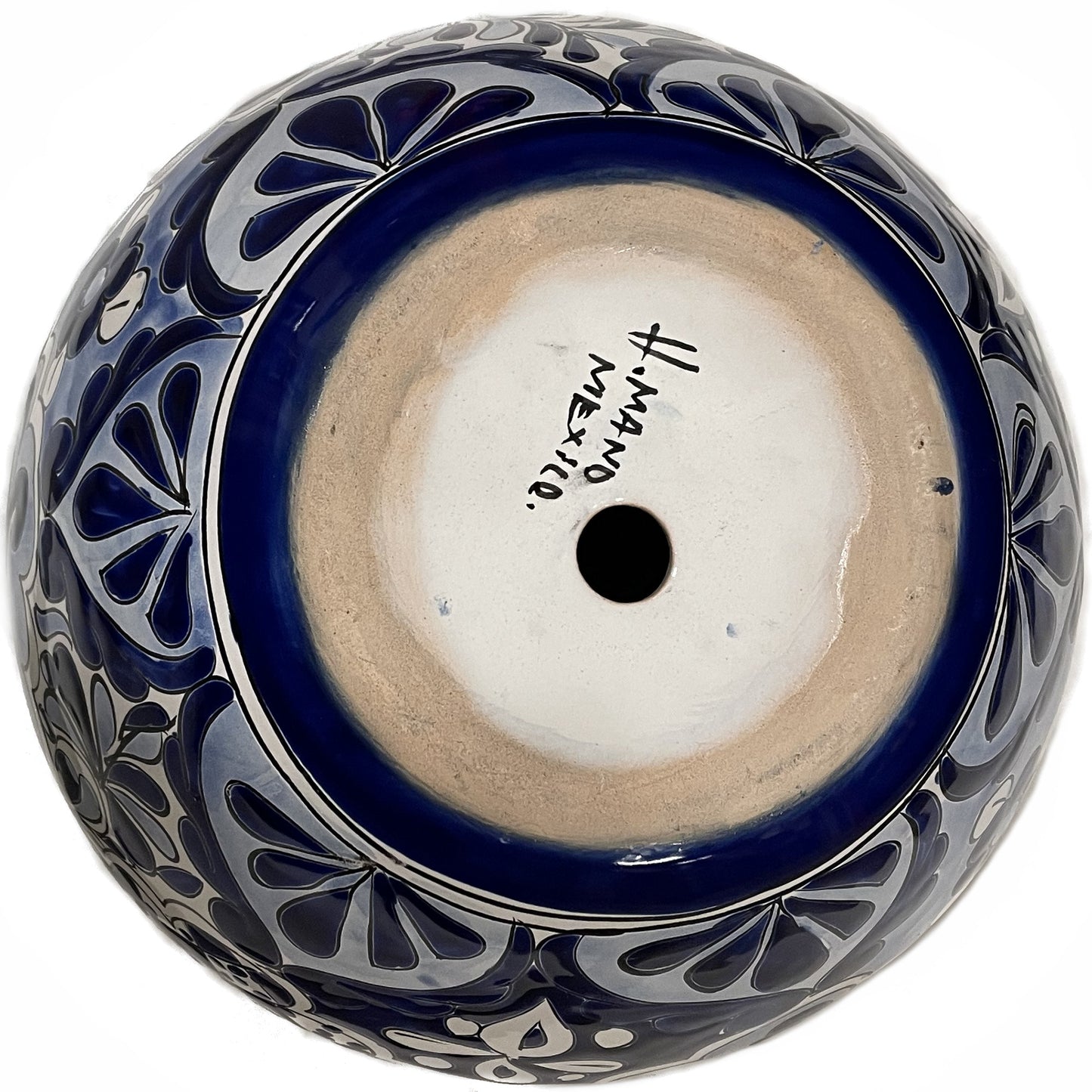 TalaMex Small-Sized Zacan Mexican Colors Talavera Ceramic Garden Pot