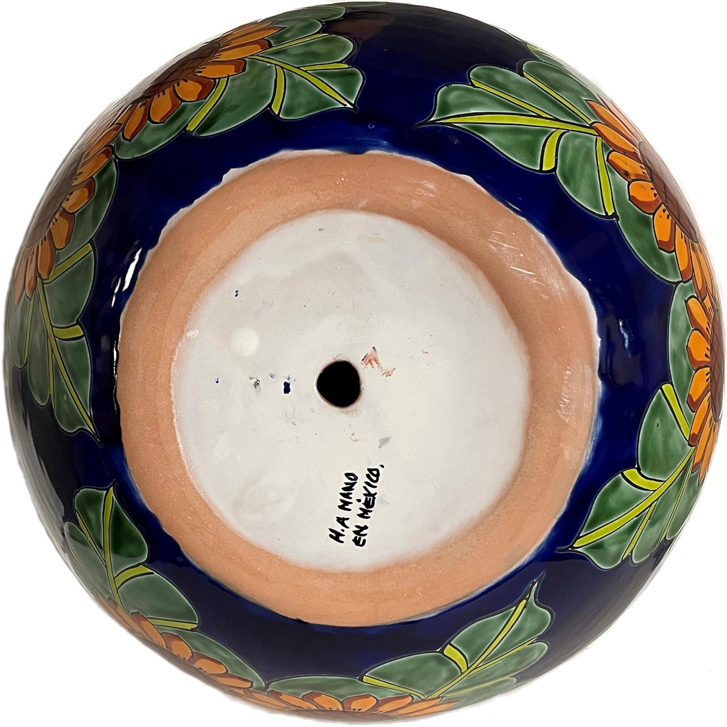 TalaMex Large-Sized Sunflower Mexican Colors Talavera Ceramic Garden Pot