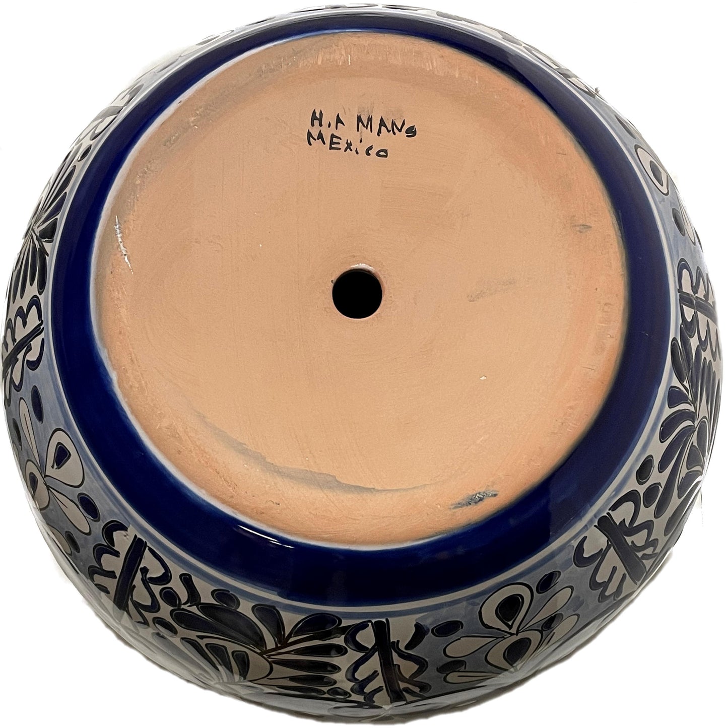 TalaMex Medium-Sized Zacan Mexican Colors Talavera Ceramic Garden Pot