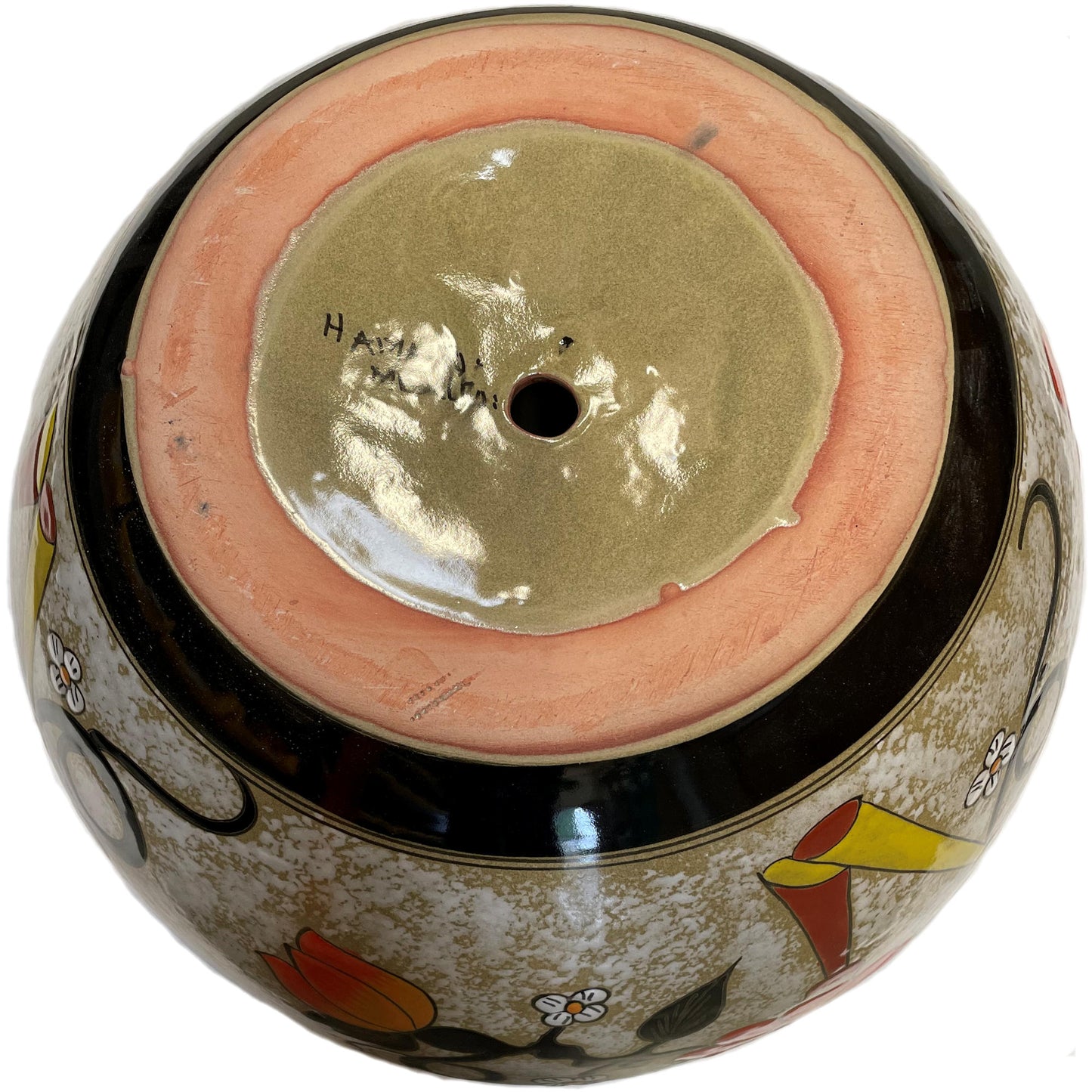 TalaMex Large-Sized Jacona Mexican Colors Talavera Ceramic Garden Pot