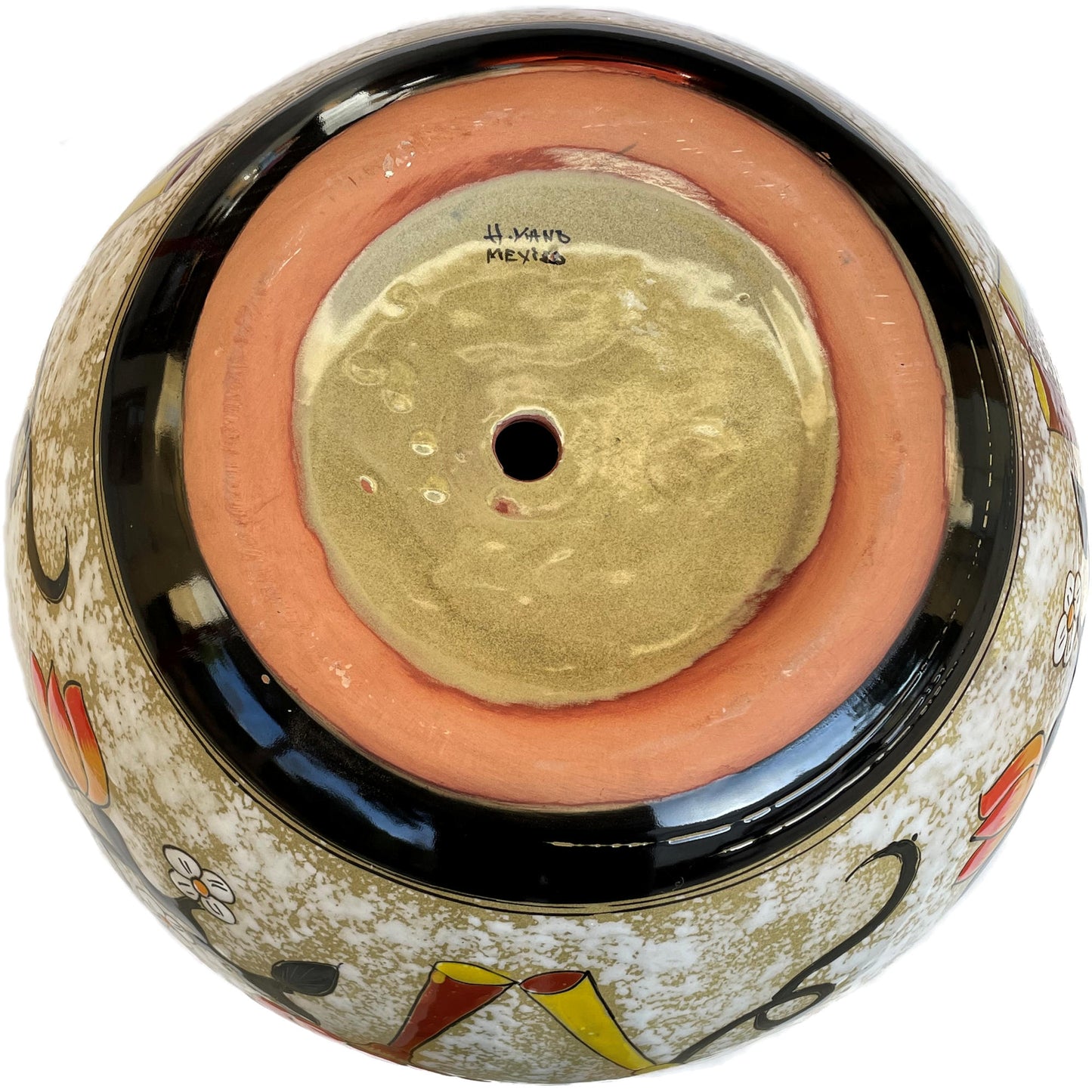 TalaMex Small-Sized Jacona Mexican Colors Talavera Ceramic Garden Pot