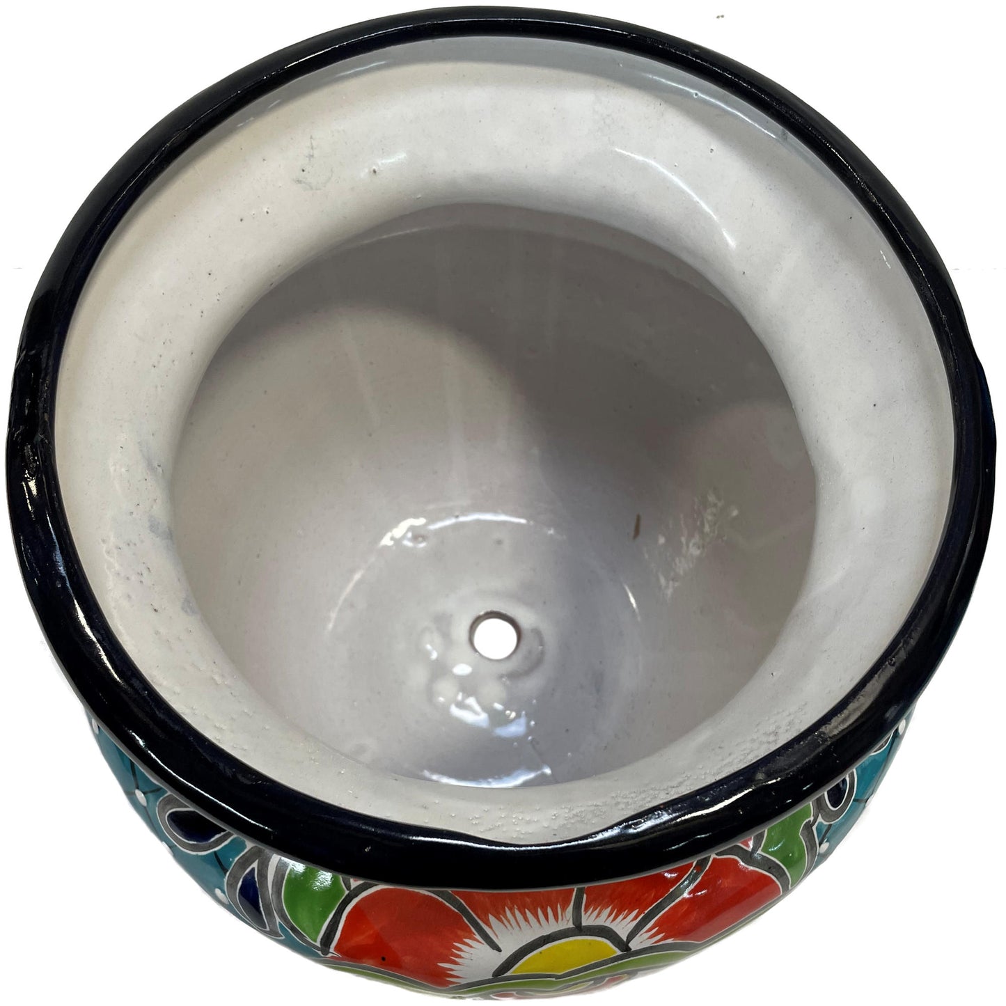 TalaMex Small-Sized Paracho Mexican Colors Talavera Ceramic Garden Pot