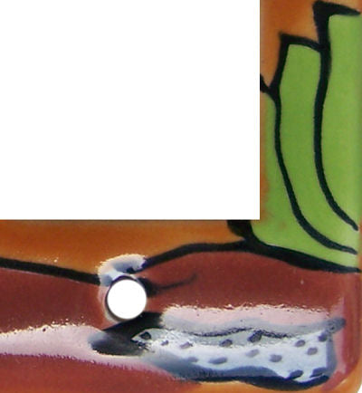 TalaMex Desert Triple GFI/Rocker Mexican Talavera Ceramic Switch Plate