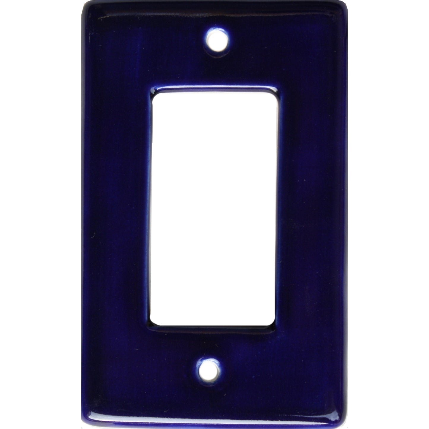 talamex_cobalt_blue_gfi/rocker_mexican_talavera_ceramic_switch_plate