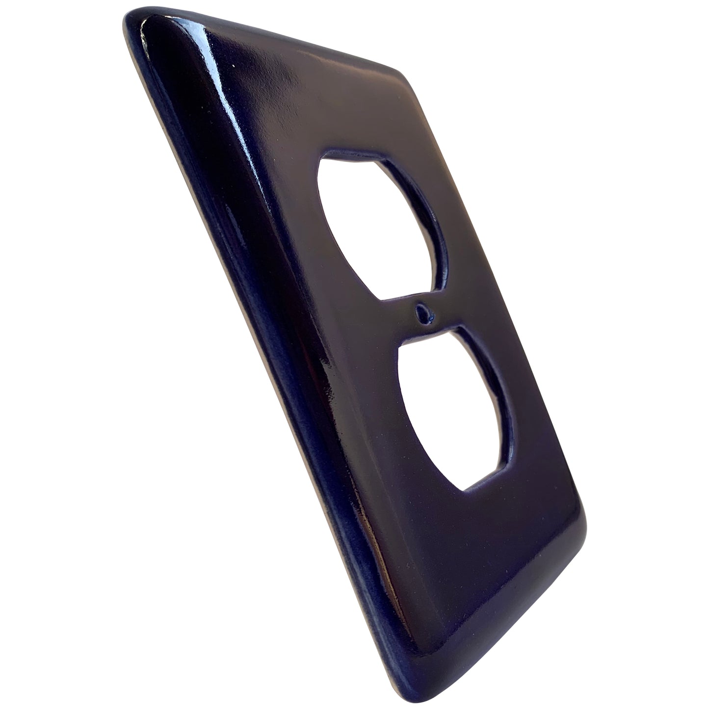 TalaMex Cobalt Blue Outlet Mexican Talavera Ceramic Switch Plate