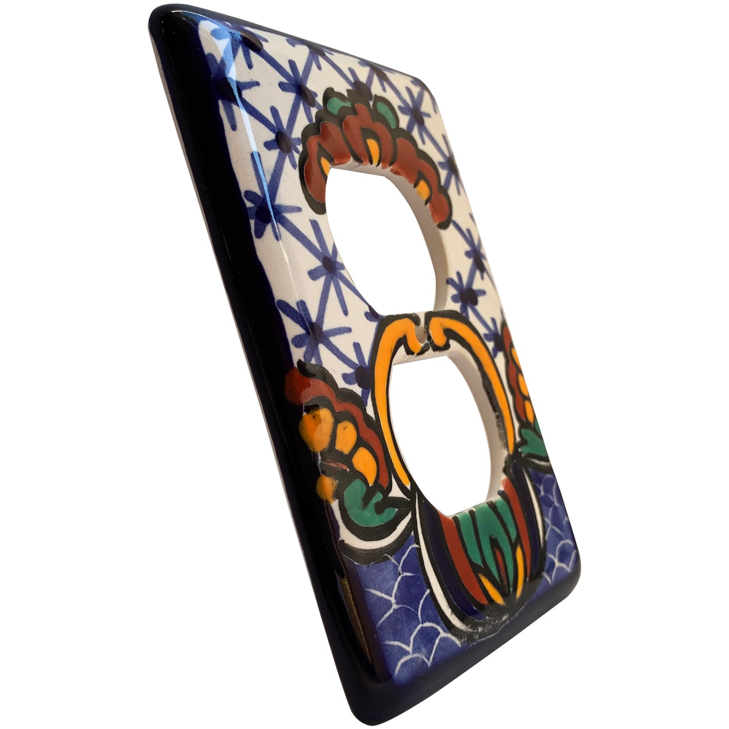 TalaMex Turtle Outlet Mexican Talavera Ceramic Switch Plate