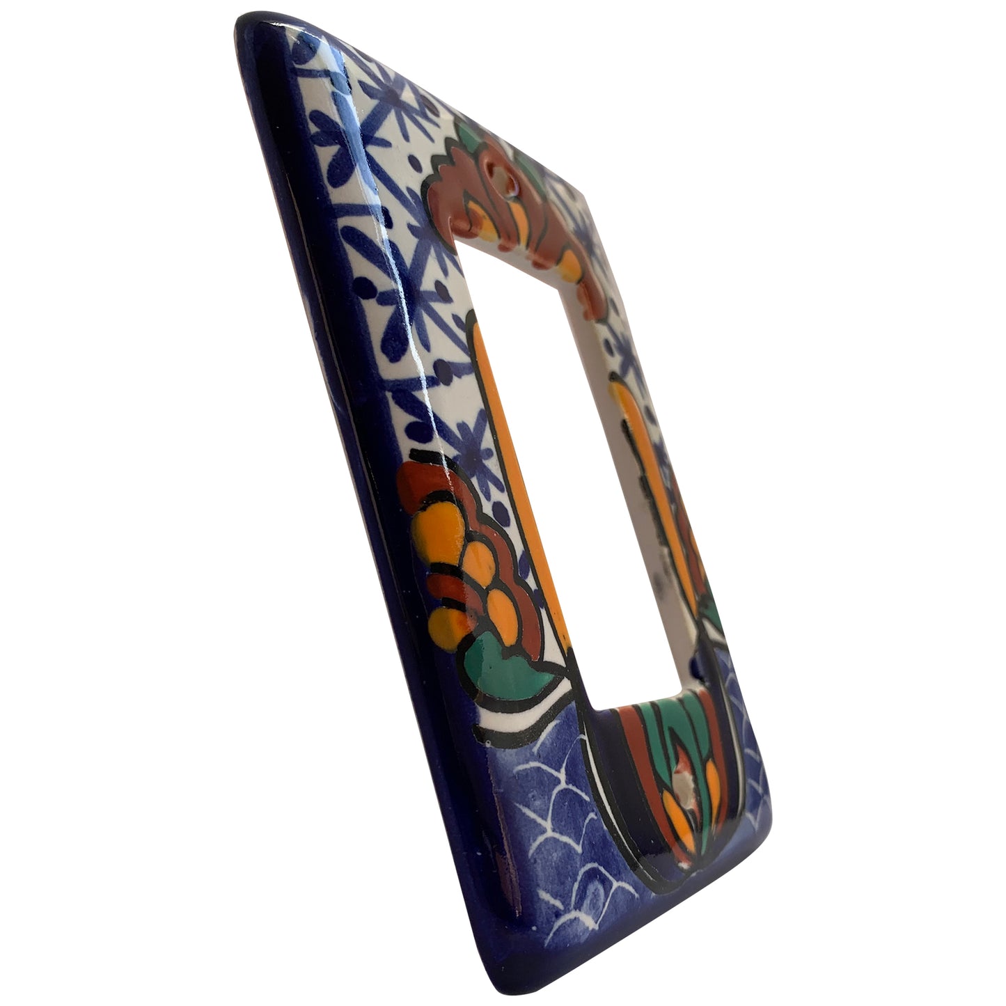 TalaMex Turtle GFI/Rocker Mexican Talavera Ceramic Switch Plate