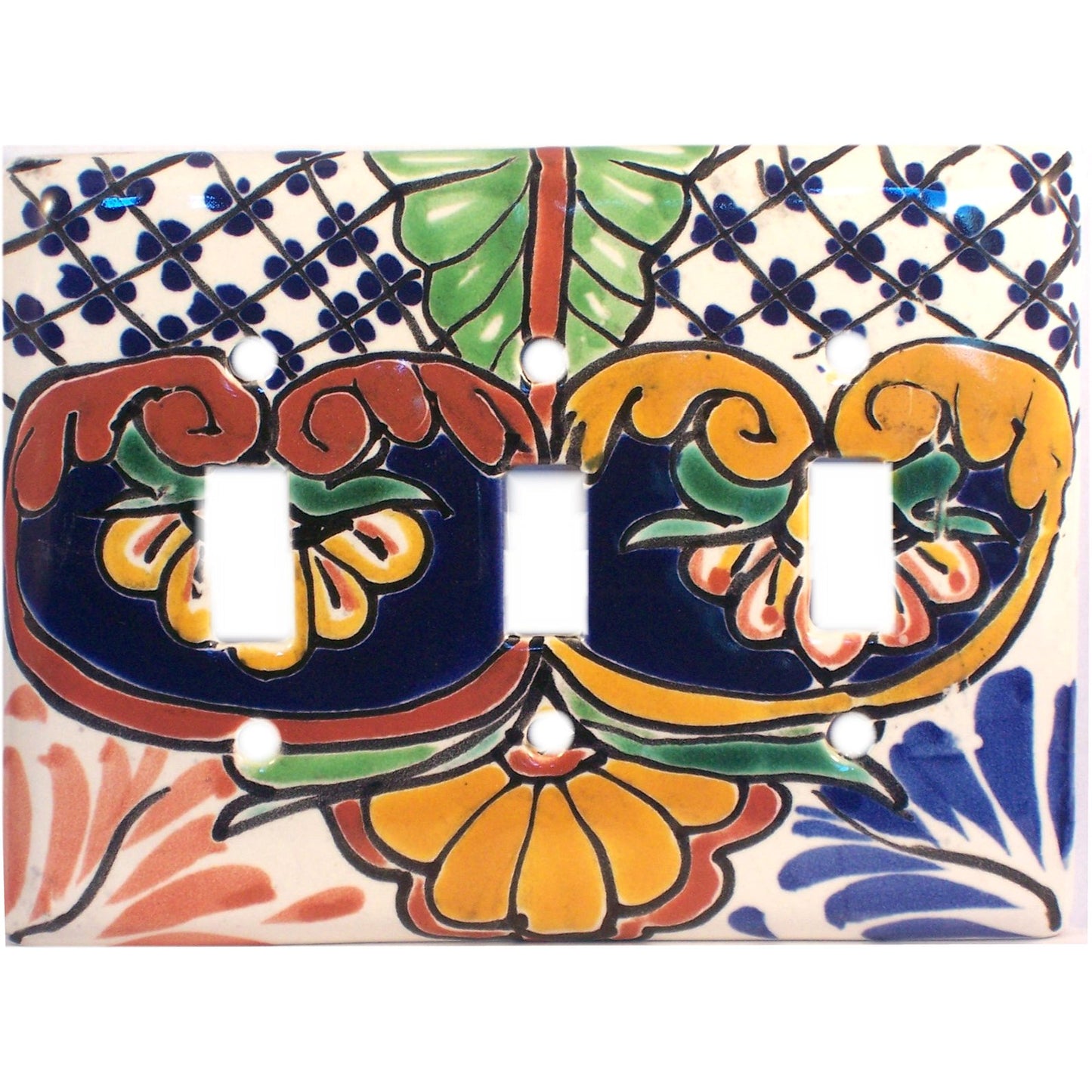 talamex_mantel_triple_toggle_mexican_talavera_ceramic_switch_plate