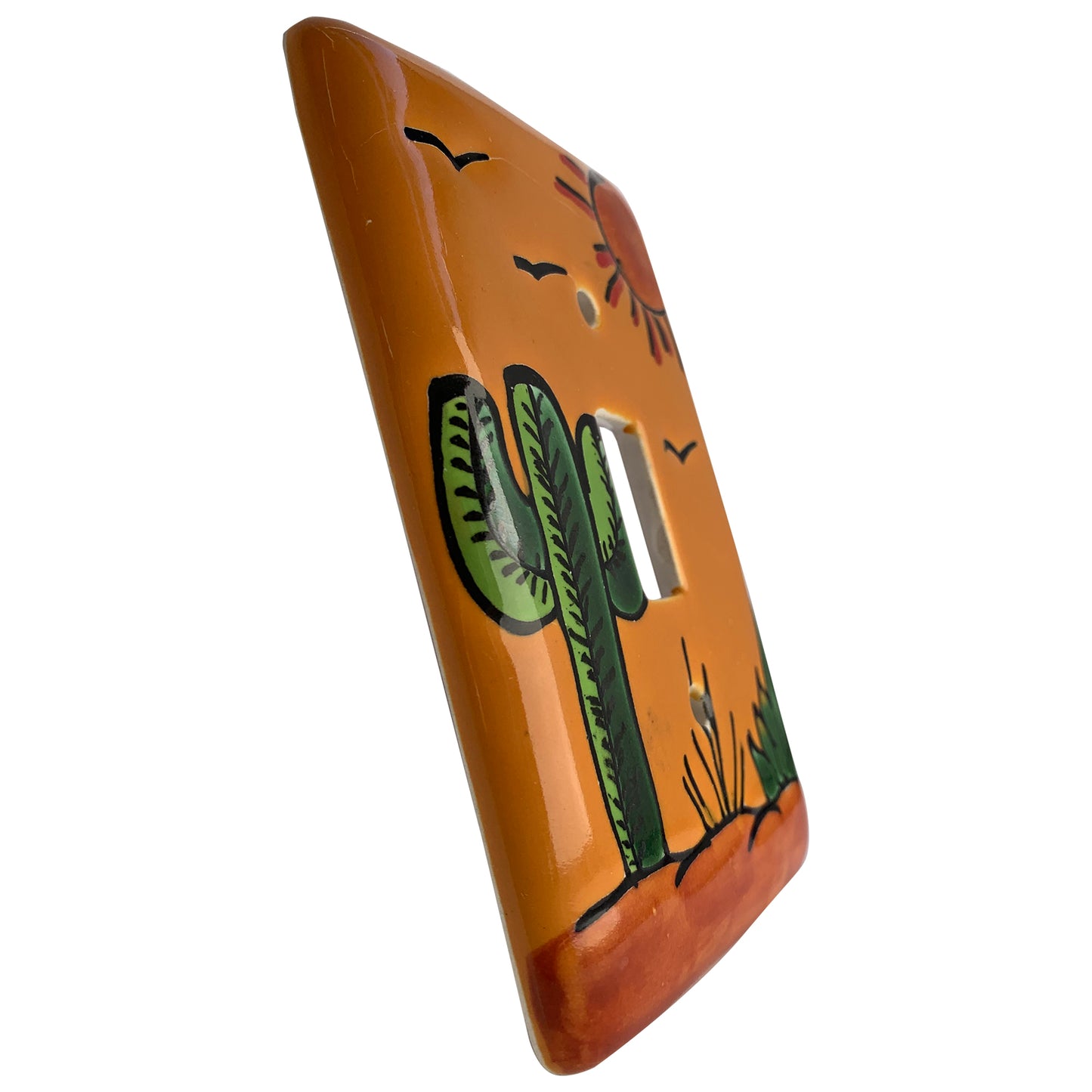 TalaMex Desert Single Toggle Mexican Talavera Ceramic Switch Plate