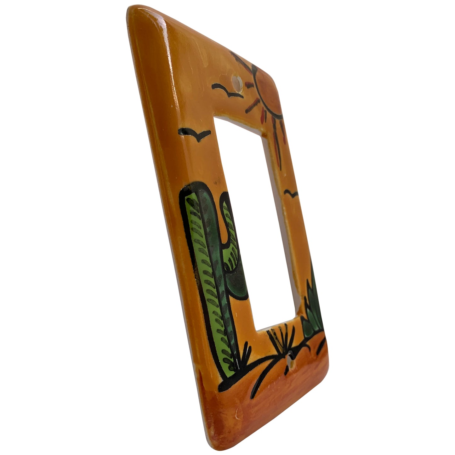 TalaMex Desert GFI/Rocker Mexican Talavera Ceramic Switch Plate