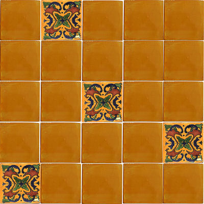 TalaMex Yellow Talavera Mexican Tile