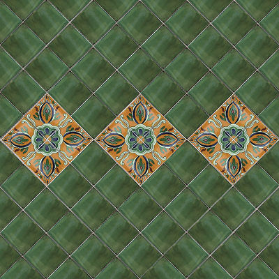TalaMex Green Talavera Mexican Tile